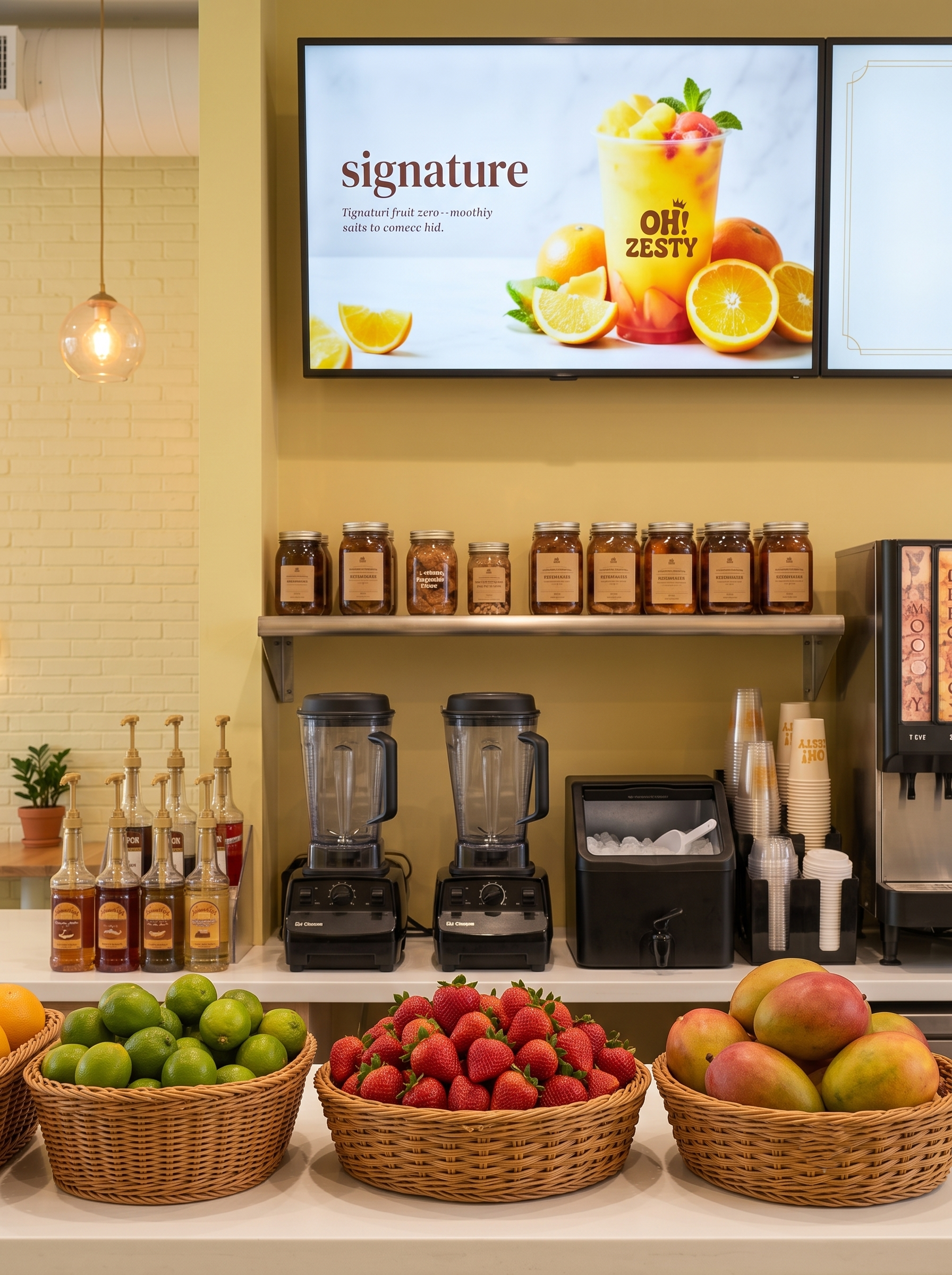OH! ZESTY signature drink station
