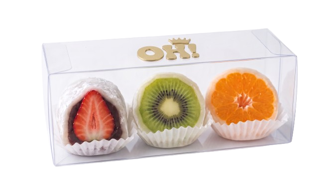 Strawberry & kiwi & mandarine mochi